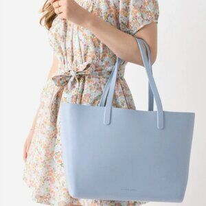 Mansur Gavriel tote blue beach bag
